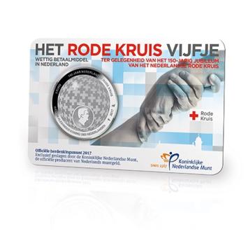 Het Rode Kruis Vijfje 2017 Coincard UNC